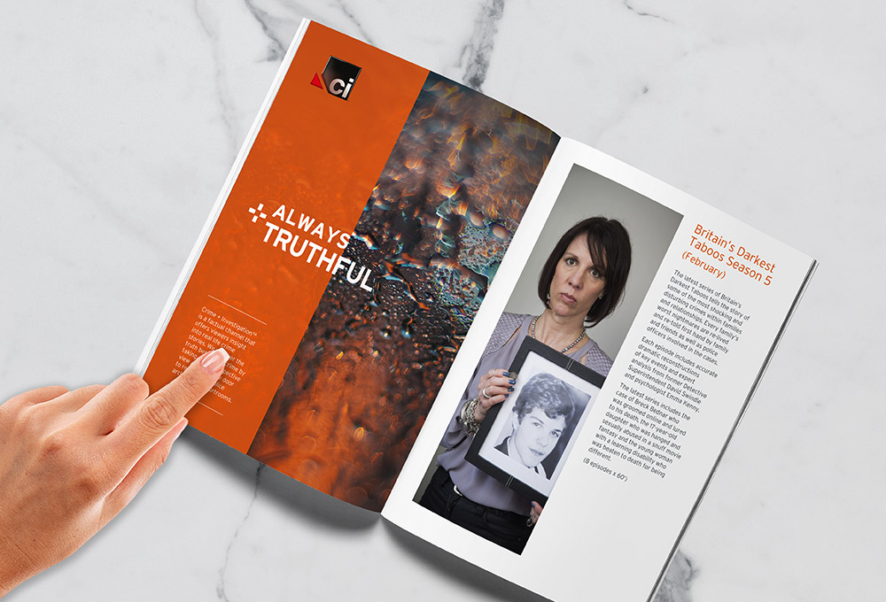 digital and print design brochure