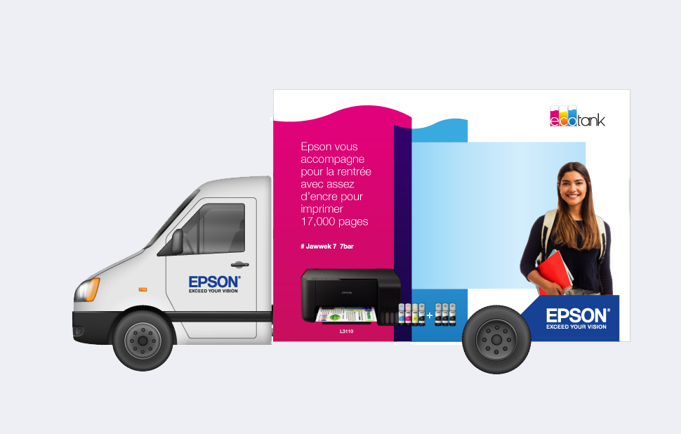 Epson Truck OOH Print